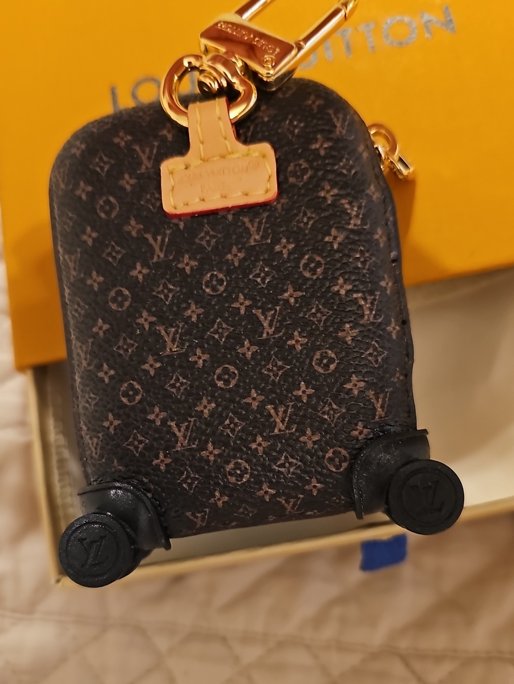 Monogram Horizon Mini Suitcase Bag Charm / Airpod Pouch / Key Pouch - Picture 2 of 9